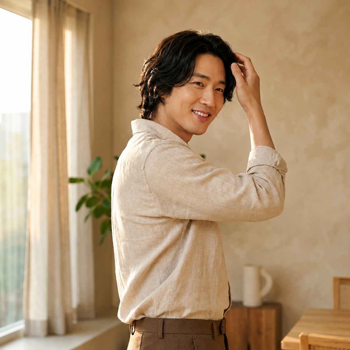 Thicker hair starts at the scalp.